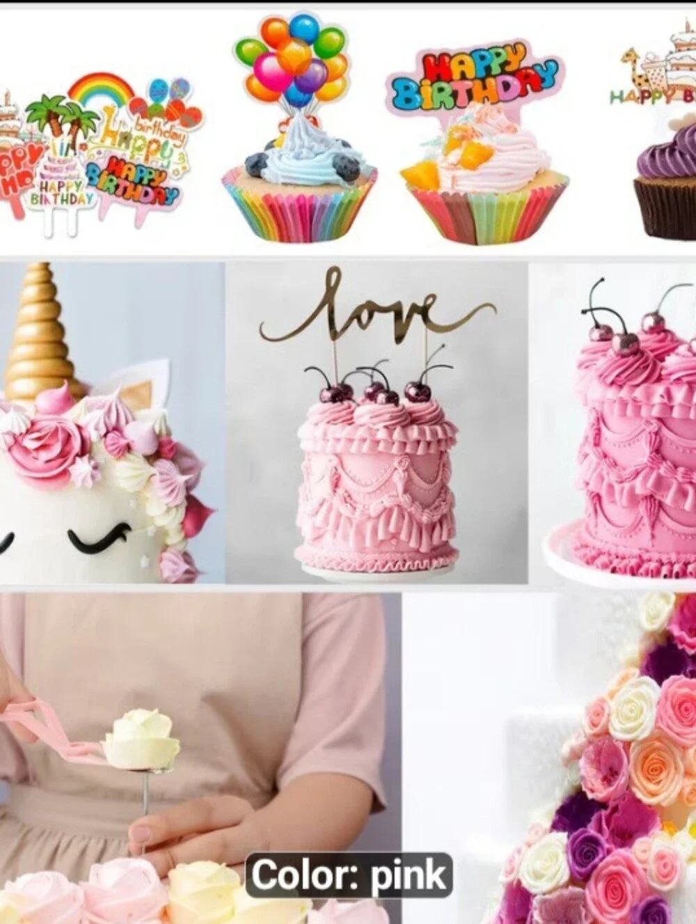 Pink Cake Decorating Set - Complete Baking Tools Kit
